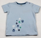 Name it T -Shirt aus Baumwolle mit lustiger Bärentatzen-Stickerei  auf der Vorderseite